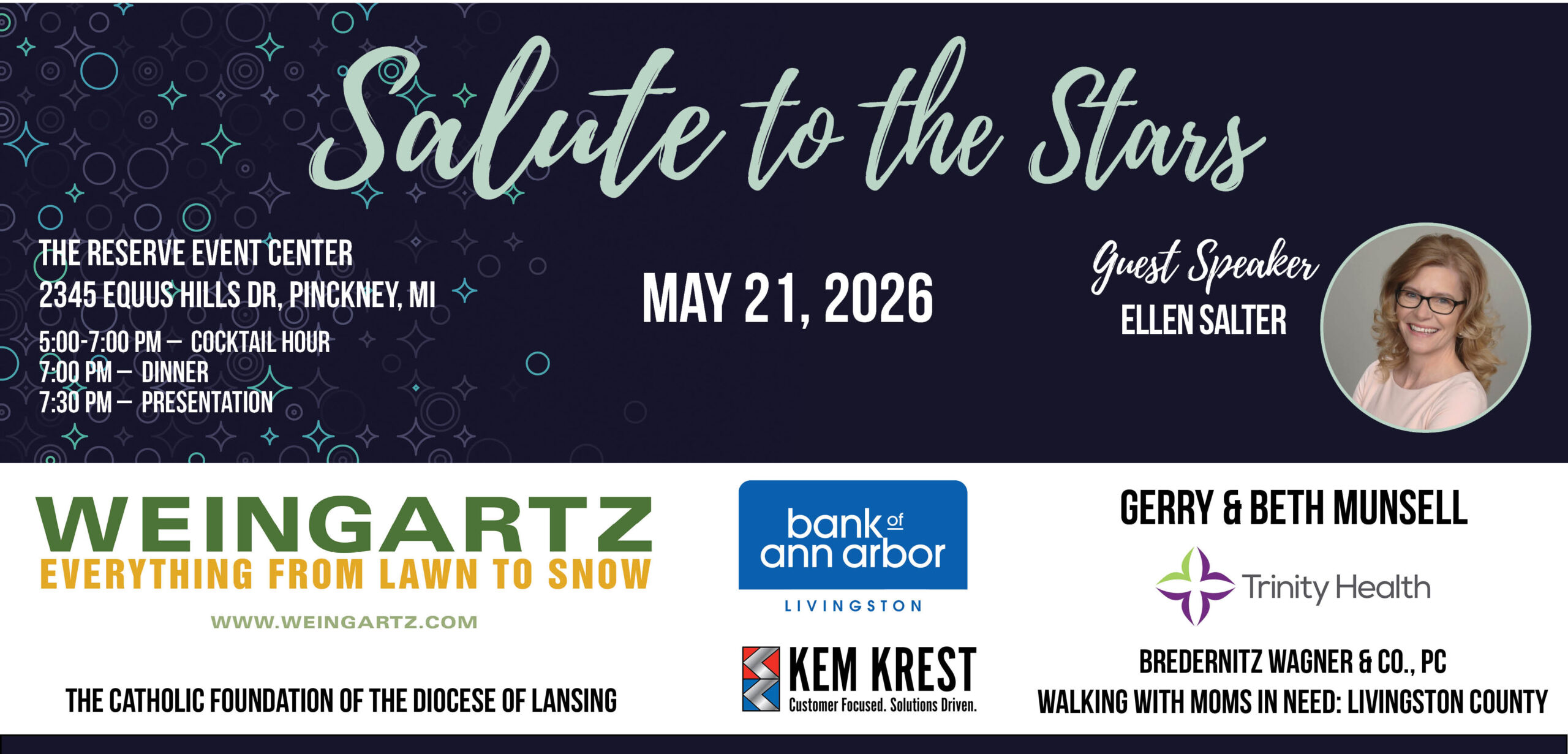 Web Page Heade with Sponsors