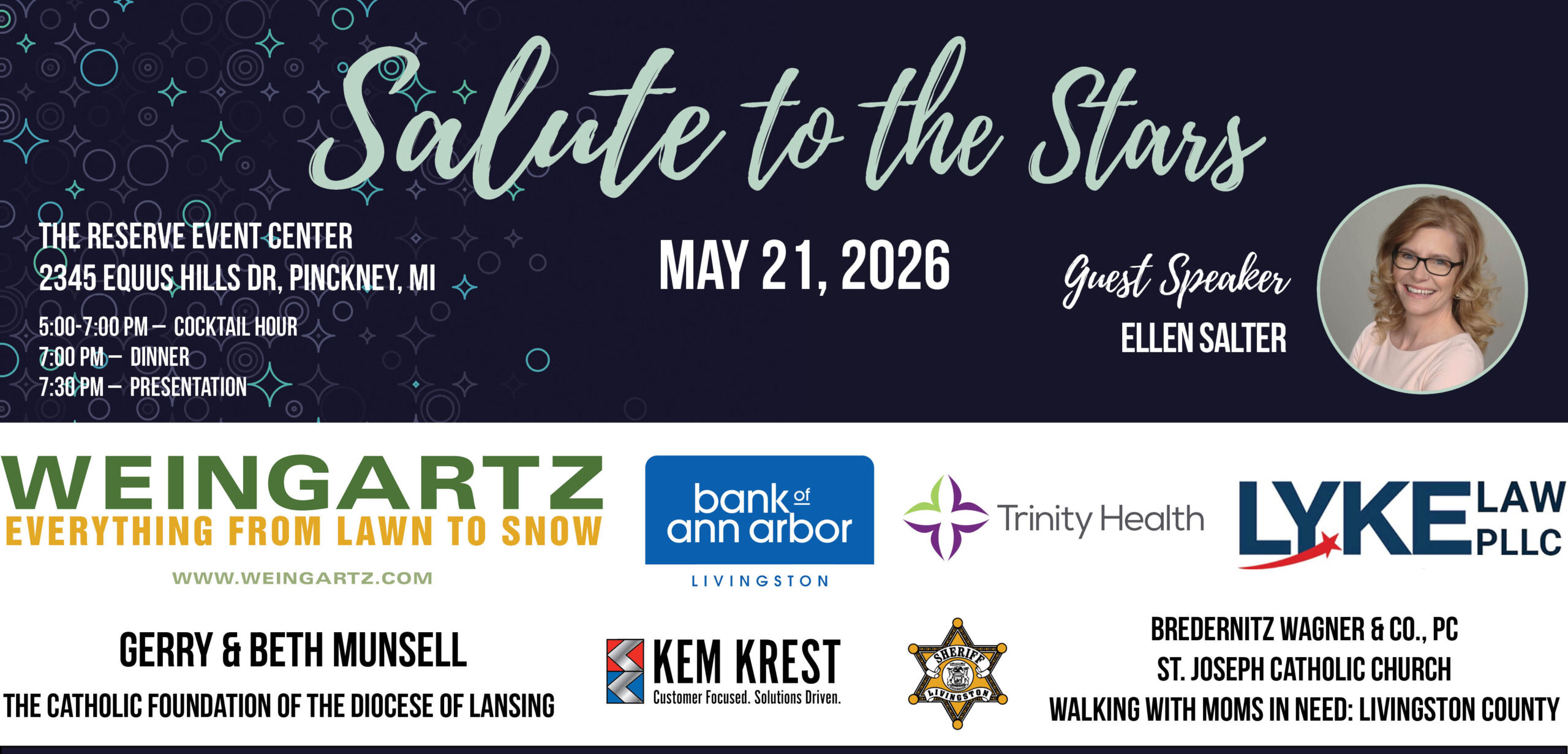 Web Page Heade with Sponsors